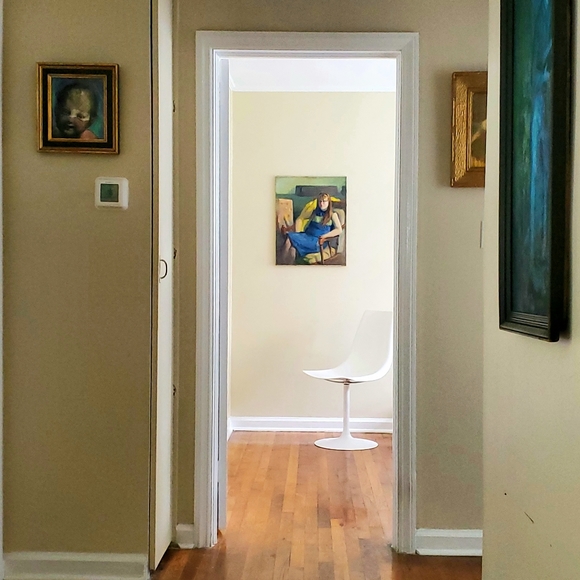 *SOLD* The Redhead,Original Oil on Canvas Portrait - Picture 7 of 11